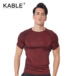 Di alta qualità da <span class=keywords><strong>uomo</strong></span> estate attillato sport traspirante rapido asciutto leggero Tshirt Fitness <span class=keywords><strong>palestra</strong></span> corsa <span class=keywords><strong>abbigliamento</strong></span> <span class=keywords><strong>sportivo</strong></span> con Logo - Product Image 1