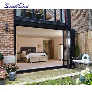 American Standard Hot Sale Aluminum Bi-folding Doors With China Top German Hardware