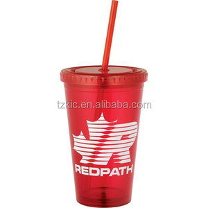 16 oz. Doppia Parete di Scintillio Bicchiere con Paglia - Product Image 3