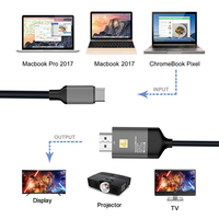 Nuevo Cable USB 3.1 Tipo-C a HDMI de 1.8 Metros (6 Pies), 4K 30HZ 60HZ, Macho a Macho, para Laptop y Teléfono Móvil con USB C