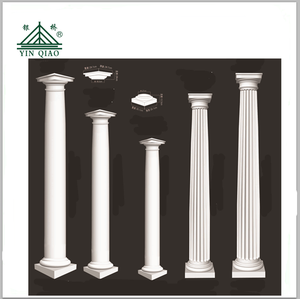 Water Proof Buiten Decoratie Wit Glasvezel Beton Cement Vierkante Romeinse Kolom Pijlers - Product Image 2