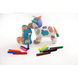 Sáng tạo giáo dục Bò Và Hươu Cao Cổ Nhồi Bông Bé Động Vật của Sơn Đồ Chơi TỰ LÀM - Product Image 2