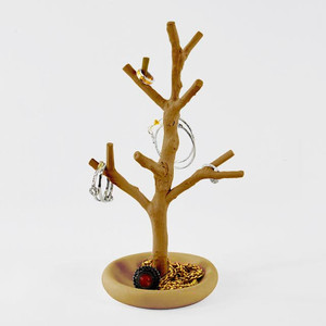 Árbol de exhibición de escritorio de joyería de color blanco de estilo elegante - Product Image 4