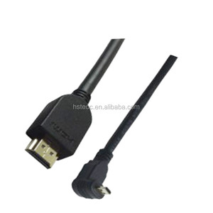 <span class=keywords><strong>10</strong></span> <span class=keywords><strong>m</strong></span> oro 90 grados Micro <span class=keywords><strong>HDMI</strong></span> tipo D macho a <span class=keywords><strong>HDMI</strong></span> adaptador macho cable - Product Image 1