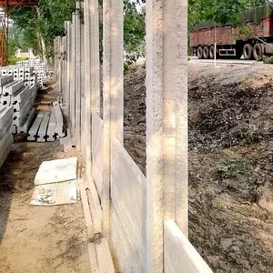 Panel de valla de hormigón, máquina de valla, columna H, haz para máquina de pared de contorno