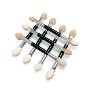 Kuas <span class=keywords><strong>Eyeshadow</strong></span> Oval dua sisi sekali pakai profesional aplikator Makeup ujung spons untuk aplikasi Eye Shadow - Product Image 2
