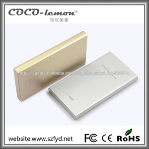 La caja más nueva de la aleación de aluminio del diseño 5000mAh cargador portátil para Samsung / Iphone y todos los otros teléfo - Product Image 1