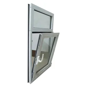 Aluminium frame verticale tilt-turn venster met rooster