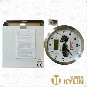 Fashional <span class=keywords><strong>Design</strong></span> Pas Cher Prix En Aluminium Numérique <span class=keywords><strong>Horloge</strong></span> Murale - Product Image 6