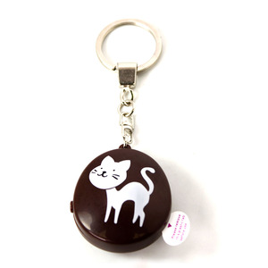 플라스틱 기록 가능한 소리 열쇠 고리, 승진을 위한 소형 타원형 음성 음악 말하는 Keychain