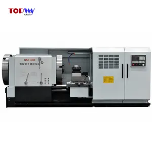 QK1338 pesado Horizontal CNC tubo roscado hilo de torno herramientas de torneado