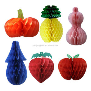 Decoracion fruta diseño <span class=keywords><strong>bolas</strong></span> de <span class=keywords><strong>nido</strong></span> de <span class=keywords><strong>abeja</strong></span> de papel para la fiesta - Product Image 5