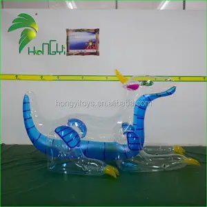 Hongyi Transparent Inflatable Dragon / Clear PVC Animals Dragon Toys