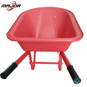 20L व्हील बैरो ट्राली निर्माण wheelbarrow बगीचा गाड़ी के साथ एकल पहिया - Product Image 6