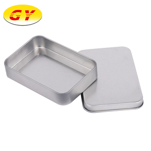 Concurrentiel <span class=keywords><strong>prix</strong></span> rectangle argent cadeau tin can fabricant en Chine - Product Image 5