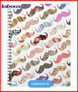personalizada de colores patrones bigotes cuadernos de ventas al por mayor baratos - Product Image 1
