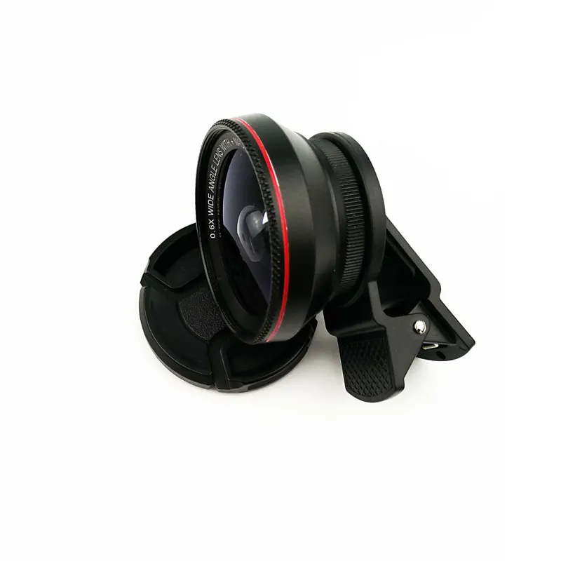 Big sale Macro Lens 0.6X Phone Fisheye Lens 58mm 0.6 x wide angle lens for phone 2 in 1 pack a retail box