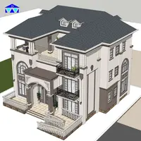 Aangepaste En Kosteneffectieve Stalen Structuur Prefab Huis Modulaire Huis 100 M2