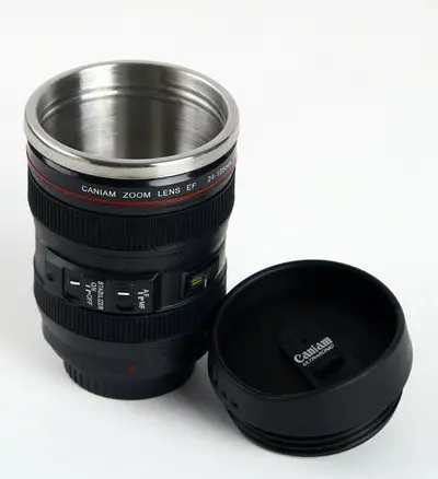 Sıcak satış promosyon hediyeler öğe 24-105mm kamera Lens kahve kupa bardak