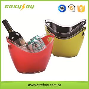 Secchiello per <span class=keywords><strong>Ghiaccio</strong></span> in Plastica Personalizzato da 8L in PP per Bottiglie di <span class=keywords><strong>Vino</strong></span>, Portatile per Feste - Product Image 2