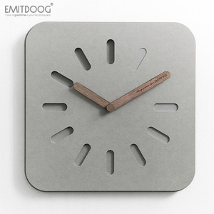 EMITDOOG 12 pollici Moderno Nuovo Design Forescolor MDF di Legno Decorativo <span class=keywords><strong>Orologio</strong></span> <span class=keywords><strong>Da</strong></span> <span class=keywords><strong>Parete</strong></span> del Quarzo <span class=keywords><strong>Quadrato</strong></span> Silenzioso <span class=keywords><strong>Orologio</strong></span> di Cemento - Product Image 2