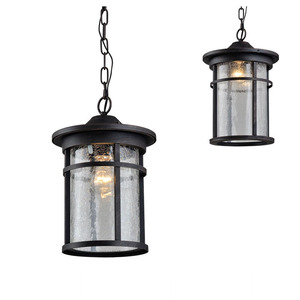 Lampe suspendue étanche à la forme d'une <span class=keywords><strong>CAGE</strong></span>, design industriel LOFT, luminaire d'extérieur, idéal pour un jardin ou un hôtel - Product Image 1
