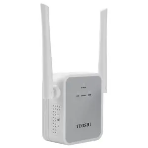 TUOSHI TS720W WiFi Range Extender、300Mbps Wireless Signal Booster、WiFi Repeater/Access PointとHigh Gain Dual Extern