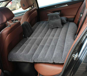 Cama de aire inflable para coche flocada de dos capas con bomba eléctrica para coche/SUV camping colchón de coche de viaje - Product Image 4