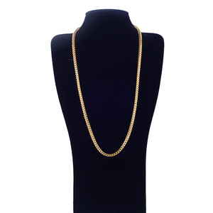Collana a catena <span class=keywords><strong>Franco</strong></span> in acciaio inossidabile da uomo DAICY di alta qualità, placcata oro 18 carati - Product Image 3