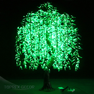 <strong>LED</strong> High Simulation Willow <strong>Tree</strong> Event Artificial Weeping <strong>Led</strong> <strong>Lighted</strong> Willow <strong>Tree</strong> for Christmas and Halloween - Product Image 1