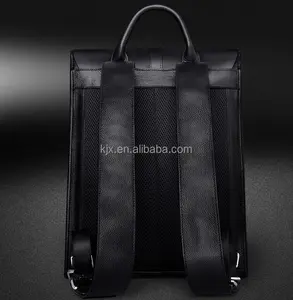 Black PU Leather Laptop Backpack Wholesale