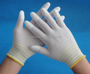 Anti Static gloves ESD U3 with fingers gloves utility PU coating on the top for Electric Factory - Product Image 2