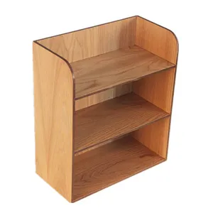 Organizador de Almacenamiento de Madera Multiusos Moderno y Compacto, Estante de <span class=keywords><strong>Escritorio</strong></span> - Product Image 1