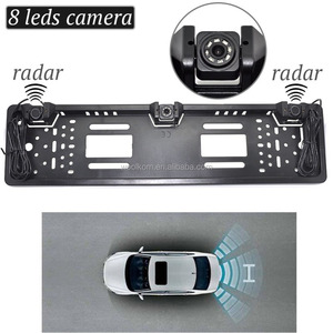 Châu âu Car License Tấm khung IR LED night vision camera và car radar Cảm Biến Đỗ Xe với nối chống thấm nước - Product Image 1