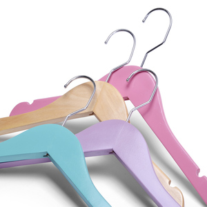 Mini cintres <span class=keywords><strong>en</strong></span> <span class=keywords><strong>bois</strong></span> personnalisés, jolis accessoires pour vêtements de bébé, avec Logo personnalisé, Boutique, pièces - Product Image 3