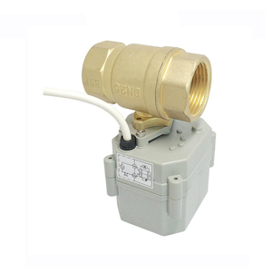 Covna 3/4 Inch DC12V CR05 Elektrik Digerakkan <span class=keywords><strong>HVAC</strong></span> Control Kuningan Mini <span class=keywords><strong>Ball</strong></span> <span class=keywords><strong>Valve</strong></span> - Product Image 3