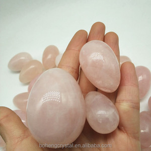 Natural <span class=keywords><strong>roca</strong></span> cuarzo rosa Yoni huevo vaginal ejercicio Jade huevos para la venta - Product Image 1