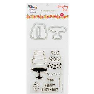 <span class=keywords><strong>Happy</strong></span> <span class=keywords><strong>Birthday</strong></span> Crafts Metalls chneid werkzeuge und Clear Stamp Set für die Karten herstellung Scrap booking DIY - Product Image 4