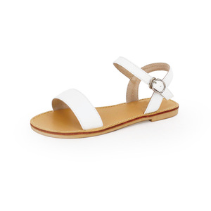 Wholesale Summer Latest Design White Leather <strong>Women</strong> Sandals Classic Luxury Flat Sandals for <strong>Women</strong> and Ladies - Product Image 3