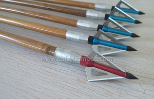 ลูกธนูไม้ไผ่ Selfnock พร้อมขนนกไก่งวงแบบ <span class=keywords><strong>Machu</strong></span> Cutting จำนวน 4 ชิ้น - Product Image 5