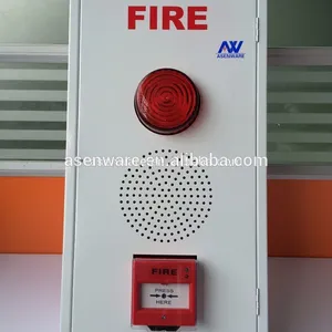 Painel de alarme de incêndio 3 em 1, incluindo ponto de chamada manual, sonda estroboscópica, sino de alarme