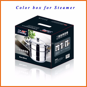 Venta al por mayor de alta calidad de cocina de <span class=keywords><strong>acero</strong></span> <span class=keywords><strong>inoxidable</strong></span> <span class=keywords><strong>olla</strong></span> de vapor con visible tapa - Product Image 4
