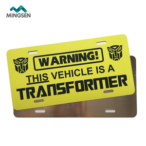 Placa de Número de coche de aluminio de lujo de recuerdo personalizado - Product Image 5