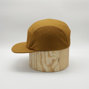 Casquettes Snapback en tissu matelassé à profil bas et non structuré, nouvelle conception, 5 panneaux, coton ciré, chapeaux de camping - Product Image 3