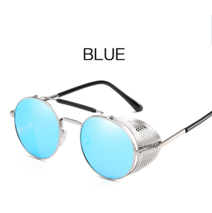 Kính Râm <span class=keywords><strong>Retro</strong></span> Steampunk 2022 Thiết Kế Tròn Steam Punk Metal Shields Kính Râm Sang Trọng Đàn Ông Phụ Nữ UV 400 - Product Image 5