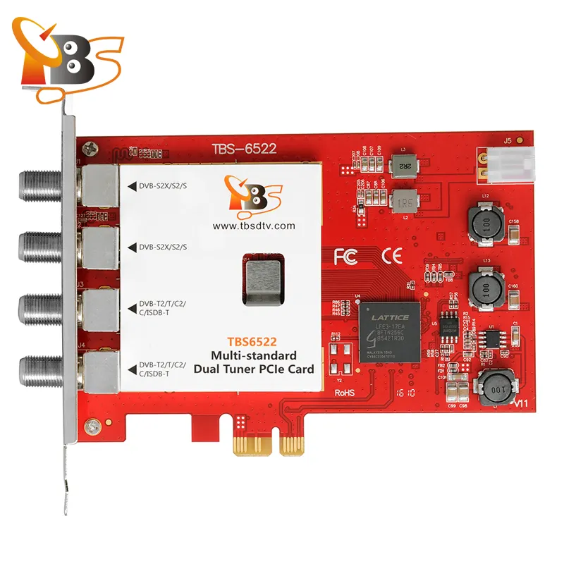 TBS6522 Çift Tuner DVB Dijital Uydu Alıcısı DVB-T DVB-S ISDV-T alıcı Multistand tuner alıcısı.