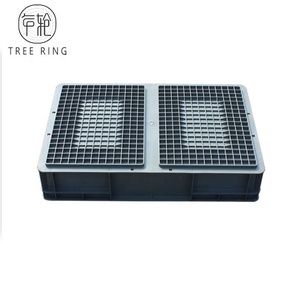 Tiêm Khuôn Hình Cấu Trúc Mạnh Mẽ Có Thể Khóa Nhựa Chuyển Giao Thùng Cho Hậu Cần EU4611 - Product Image 2