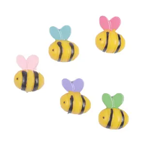 W220 مصغرة النحل الحيوان الراتنج لعبة للطفل DIY إكسسوارات الشعر ألعاب أطفال الوحل اكسسوارات