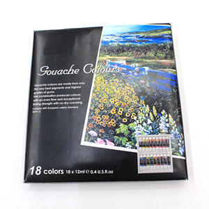 2024 Artiste Chaud Dessin 18 couleurs <span class=keywords><strong>Gouache</strong></span> Peinture Kit Pour Étudiant - Product Image 6