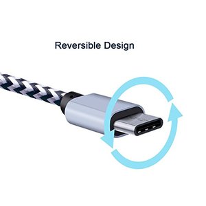 Câble de charge en nylon tressé de 1 m (3 pieds) en gros, câble <span class=keywords><strong>USB</strong></span> Type-C pour tous les appareils Android, câble adaptateur Type-C pour <span class=keywords><strong>Samsung</strong></span> <span class=keywords><strong>S8</strong></span>/S9 - Product Image 4